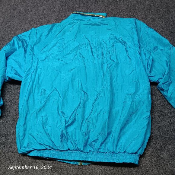 Vintage‎ Euro Joy Windbreaker Lightweight Jacket Women Large Blue - Picture 7 of 8